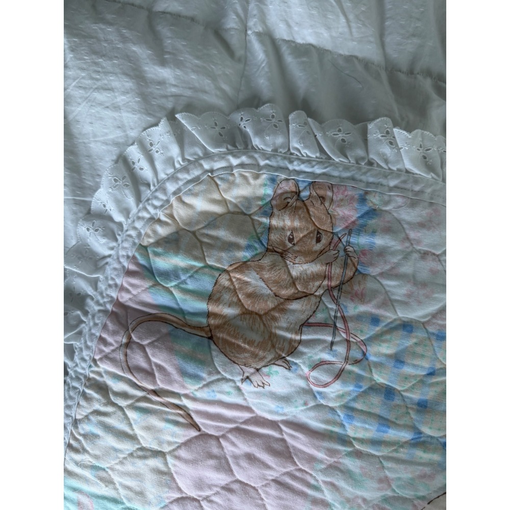 Vintage Peter Rabbit Print Baby Quilt - Picture 7 of 15